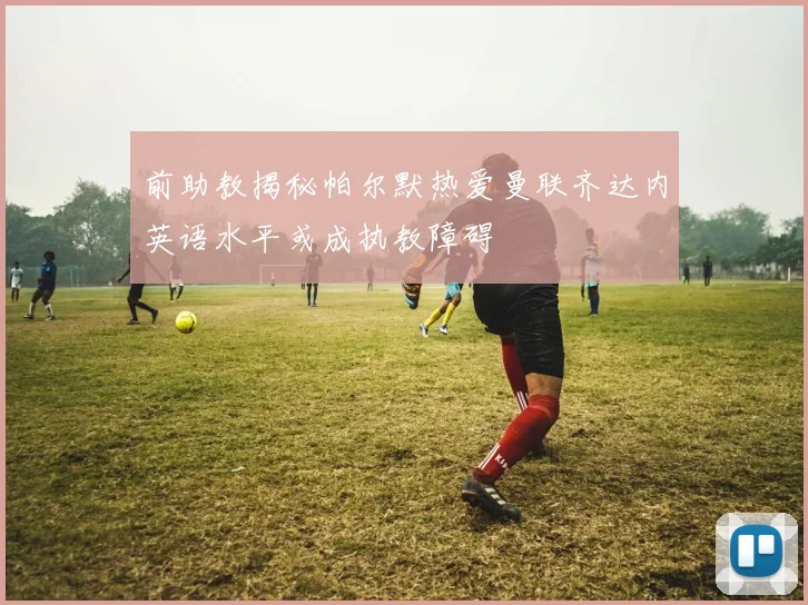前助教揭秘帕尔默热爱曼联齐达内英语水平或成执教障碍